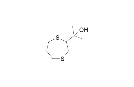 2-[(Hydroxy)(dimethyl)methyl]-1,4-dithiacycloheptane