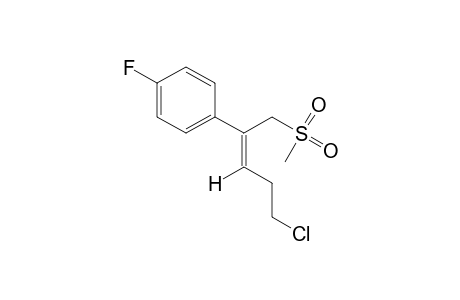 (Z)-5-chloro-2-(p-fluorophenyl)-2-pentenyl methyl sulfone