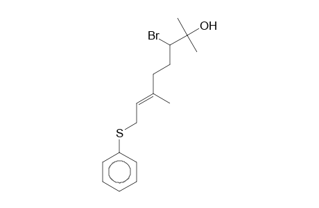 3-Bromo-2,6-dimethyl-8-phenylthiooct-6-en-2-ol