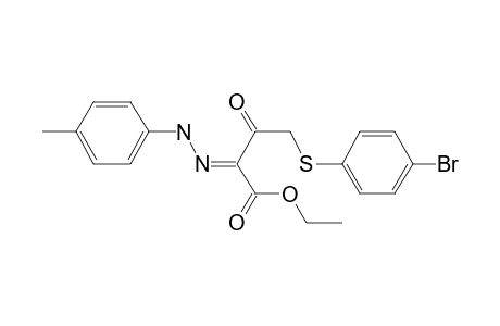 4-(4-Bromo-phenylsulfanyl)-3-oxo-2-(p-tolyl-hydrazono)-butyric acid, ethyl ester