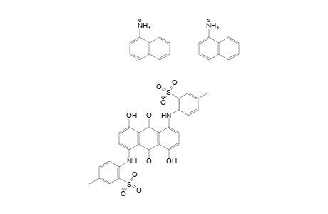 4,8-Dihydroxy-1,5-bis(4-methyl-2-sulfoanilino)anthrachinon/1-naphthylamine salt