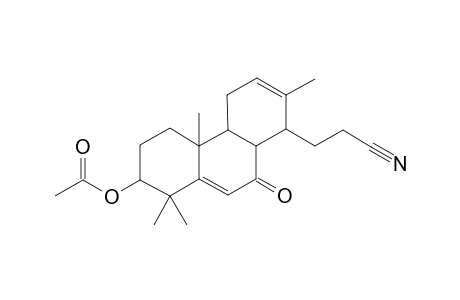 Acetic acid, 8-(2-cyanoethyl)-1,1,4a,7-tetramethyl-9-oxo-1,2,3,4,4a,4b,5,8,8a,9-decahydro-phenanthren-2-yl ester