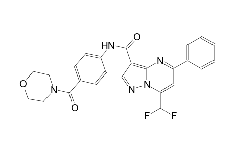 7-(difluoromethyl)-N-[4-(4-morpholinylcarbonyl)phenyl]-5-phenylpyrazolo[1,5-a]pyrimidine-3-carboxamide