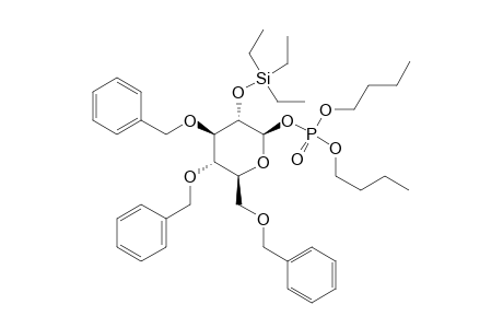DIBUTYL-3,4,6-TRI-O-BENZYL-2-O-TRIETHYLSILYL-BETA-D-GLUCOPYRANOSIDE-PHOSPHATE