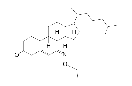 5-Cholesten-3.beta.-ol-7-one, o-ethyloxime