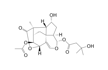 (2S,3S,4S,6R,7R,9R,10R,11R,14S)-3-Acetyloxy-9-hydroxy-14-(3-hydroxy-3-methylbutanoyloxy)-14,15-epoxytrix-5(15)-en-4,12-olide