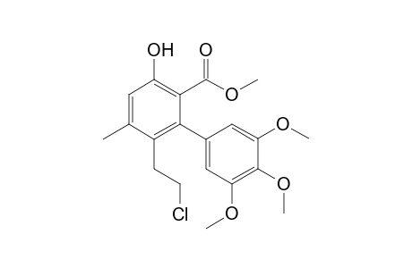 6-(2-Chloro-ethyl)-3-hydroxy-3',4',5'-trimethoxy-5-methyl-biphenyl-2-carboxylic acid methyl ester