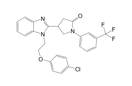 2-Pyrrolidinone, 4-[1-[2-(4-chlorophenoxy)ethyl]-1H-1,3-benzimidazol-2-yl]-1-[3-(trifluoromethyl)phenyl]-