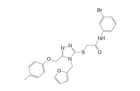 N-(3-bromophenyl)-2-({4-(2-furylmethyl)-5-[(4-methylphenoxy)methyl]-4H-1,2,4-triazol-3-yl}sulfanyl)acetamide