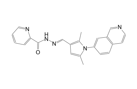 N'-{(E)-[1-(7-isoquinolinyl)-2,5-dimethyl-1H-pyrrol-3-yl]methylidene}-2-pyridinecarbohydrazide
