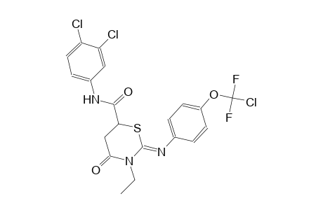 2H-1,3-thiazine-6-carboxamide, 2-[[4-(chlorodifluoromethoxy)phenyl]imino]-N-(3,4-dichlorophenyl)-3-ethyltetrahydro-4-