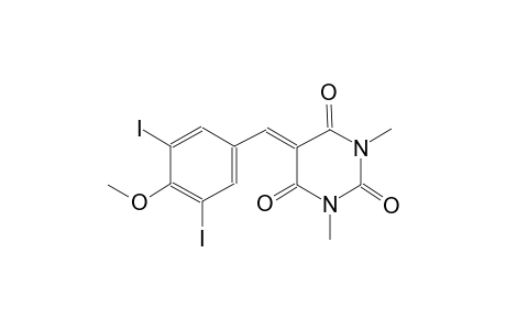 2,4,6(1H,3H,5H)-pyrimidinetrione, 5-[(3,5-diiodo-4-methoxyphenyl)methylene]-1,3-dimethyl-