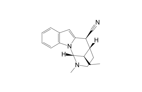 13-Ethyl-2,3,4,5-tetrahydro-2-methyl-1,5-methano[1,3]diazocino[1,8-a]indol-6.beta.-nitrile