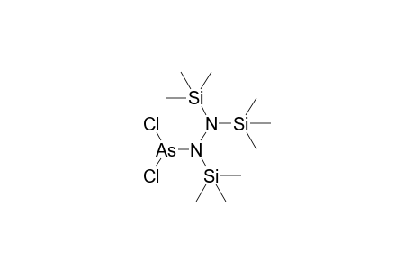 Dichloro[tris(trimethylsilyl)hydrazino]arsane