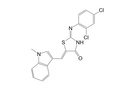 (2E,5Z)-2-[(2,4-dichlorophenyl)imino]-5-[(1-methyl-1H-indol-3-yl)methylene]-1,3-thiazolidin-4-one