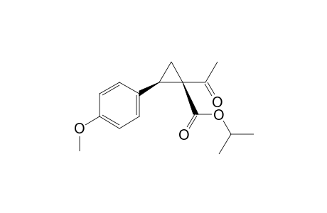 Isopropyl (1R,2R)-1-acetyl-2-(4-methoxyphenyl)cyclopropane-1-carboxylate