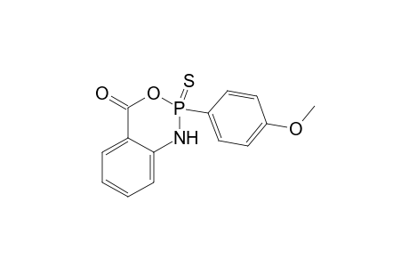 4H-3,1,2-Benzoxazaphosphorin-4-one, 1,2-dihydro-2-(4-methoxyphenyl)-, 2-sulfide