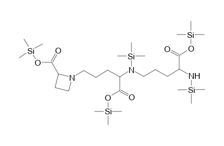 1-{2'-[(Trimethylsilyoxy)carbonyl]-1'-azacyclobut-1'-yl}-4,9-bis[(trimethylsilyloxy)carbonyl]-7-(trimethylsilyl)amino-5-(trimethylsilyl)azanonane