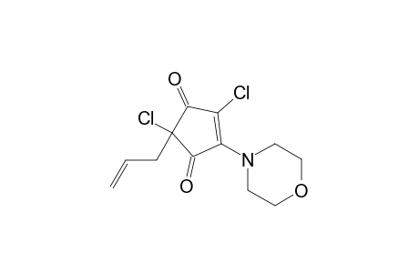 2-allyl-2,4-dichloro-5-morpholino-cyclopent-4-ene-1,3-quinone