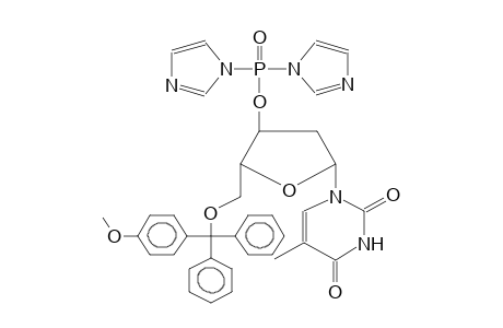 5'-METHOXYTRITYLDEOXYTHYMIDINE-3'-BID(IMIDAZOLIDO)PHOSPHATE