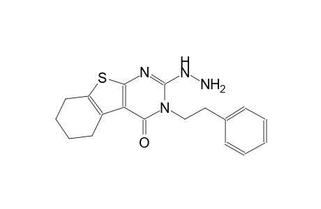 2-hydrazino-3-(2-phenylethyl)-5,6,7,8-tetrahydro[1]benzothieno[2,3-d]pyrimidin-4(3H)-one