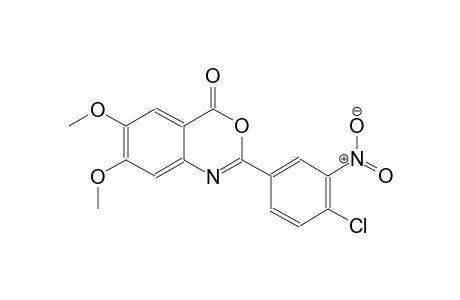 2-(4-chloro-3-nitrophenyl)-6,7-dimethoxy-4H-3,1-benzoxazin-4-one