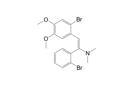 (E)-2-(2-bromanyl-4,5-dimethoxy-phenyl)-1-(2-bromophenyl)-N,N-dimethyl-ethenamine