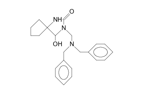 3-(N,N-Dibenzyl-aminomethyl)-4-hydroxy-1,3-diaza-spiro(4.4)nonan-2-one