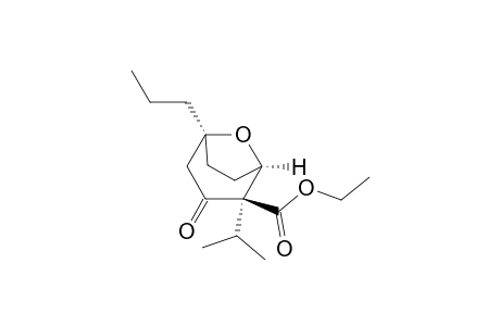 (1R*,2R*,5S*)-2-(Ethoxycarbonyl)-2-isopropyl-5-propyl-8-oxabicyclo[3.2.1]octane-3-one