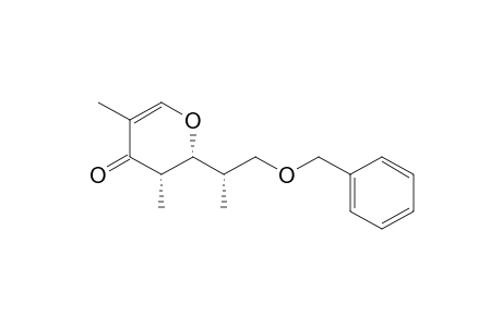 (2R*,3S*,1'S*)-2-(2'-(Benzyloxy)-1'-methylethyl)-3,5-dimethyl-2,3-dihydro-4H-pyran-4-one