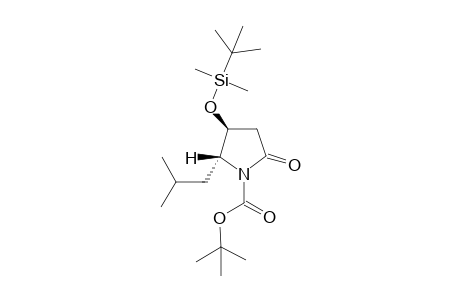 4-[(t-Butyl)dimethylsilyl]oxy-1-(t-butoxycarbonyl)-5-(iso-butyl)-2-pyrrolidinone