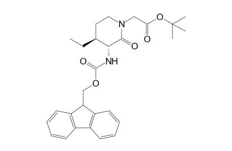 2-[(3R,4S)-4-ethyl-3-(9H-fluoren-9-ylmethoxycarbonylamino)-2-keto-piperidino]acetic acid tert-butyl ester