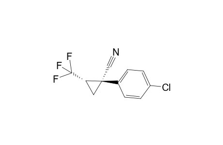 [2-Trifluoromethyl-1-(4-chlorophenyl)cyclopropyl cyanide