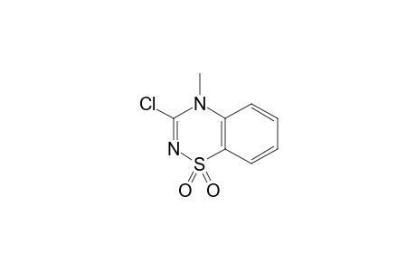 4H-1,2,4-Benzothiadiazine, 3-chloro-4-methyl-, 1,1-dioxide