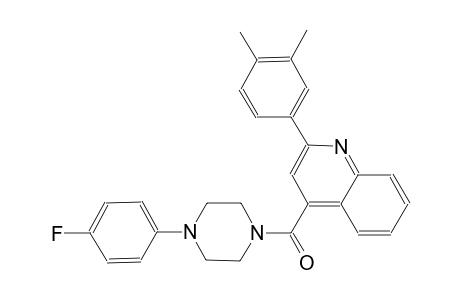 2-(3,4-dimethylphenyl)-4-{[4-(4-fluorophenyl)-1-piperazinyl]carbonyl}quinoline