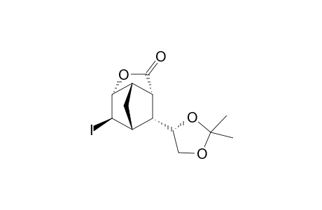 (1S,2R,3S,4R,5R,6R)-3-[(4S)-4-(2,2-dimethyl-1,3-dioxolo)]-6-hydroxy-5-iodobicyclo[2.2.1]hepan-2-ylcarboxylic acid lactone