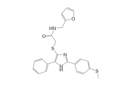 acetamide, N-(2-furanylmethyl)-2-[[2-[4-(methylthio)phenyl]-5-phenyl-1H-imidazol-4-yl]thio]-