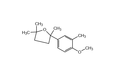 2-(4-METHOXY-m-TOLYL)TETRAHYDRO-2,5,5-TRIMETHYLFURAN