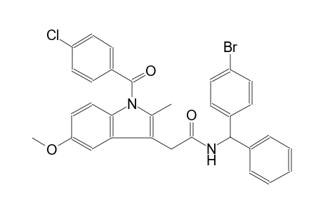 1H-indole-3-acetamide, N-[(4-bromophenyl)phenylmethyl]-1-(4-chlorobenzoyl)-5-methoxy-2-methyl-