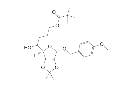 4-Methoxybenzyl 6,7-dideoxy-8-O-(2',2'-dimethylpropanoyl)-2,3-O-(1"-methylethylidene)-.alpha.-D-mano-octofuranoside