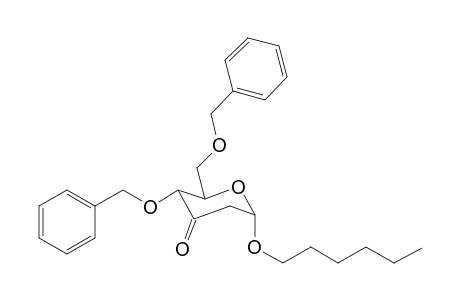 1-Hexyl-2-deoxy-4,6-di-O-benzyl-.alpha.-D-erythro-hexopyranosid-3-ulose