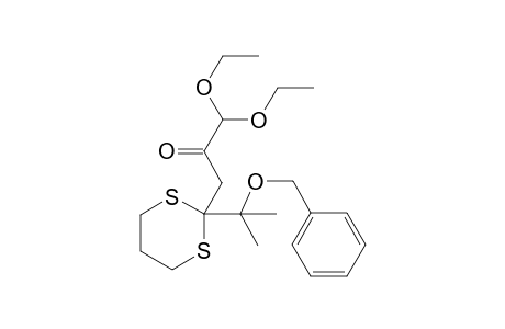 3-{2-[1-(Benzyloxy)-1-methylethyl]-1,3-dithian-2-yl}-1,1-diethoxypropan-2-one
