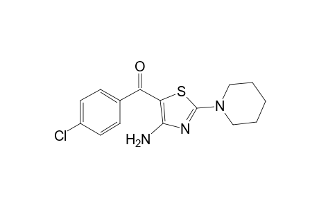 4-Amino-5-(4-chlorobenzoyl)-2-(1-piperidinyl)-1,3-thiazole