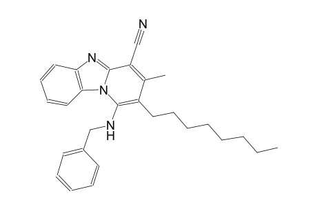 1-(benzylamino)-3-methyl-2-octylpyrido[1,2-a]benzimidazole-4-carbonitrile