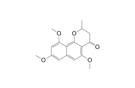 5-METHYL-DIHYDROFLAVASPERONE;2,3-DIHYDRO-5,8,10-TRIMETHOXY-2-METHYL-4H-NAPHTHO-[1,2-B]-PYRAN-4-ONE