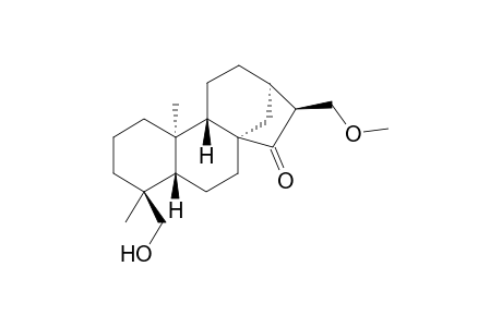 18-Hydroxy-17-methoxy-15-oxo-ent-(16R)-kaurane