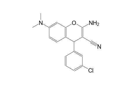 4H-1-benzopyran-3-carbonitrile, 2-amino-4-(3-chlorophenyl)-7-(dimethylamino)-