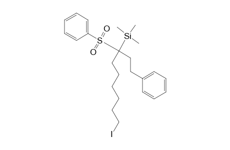 7-(Trimethylsilyl)-7-(phenylsulfonyl)-9-phenyl-1-iodononane