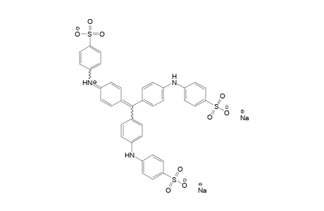 Benzenesulfonic acid, 4-[[4-[bis[4-[(4-sulfophenyl)amino]phenyl]methylene]-2,5-cyclohexadien-1-ylidene]amino], disodium salt