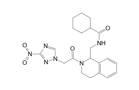 N-[[2-[2-(3-nitro-1,2,4-triazol-1-yl)-1-oxoethyl]-3,4-dihydro-1H-isoquinolin-1-yl]methyl]cyclohexanecarboxamide